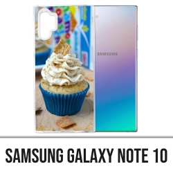 Coque Samsung Galaxy Note 10 - Cupcake Bleu