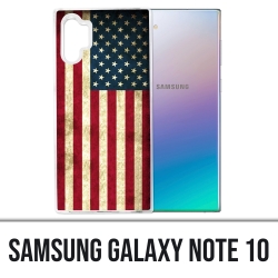 Coque Samsung Galaxy Note 10 - Drapeau Usa