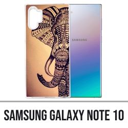 Coque Samsung Galaxy Note 10 - Éléphant Aztèque Vintage