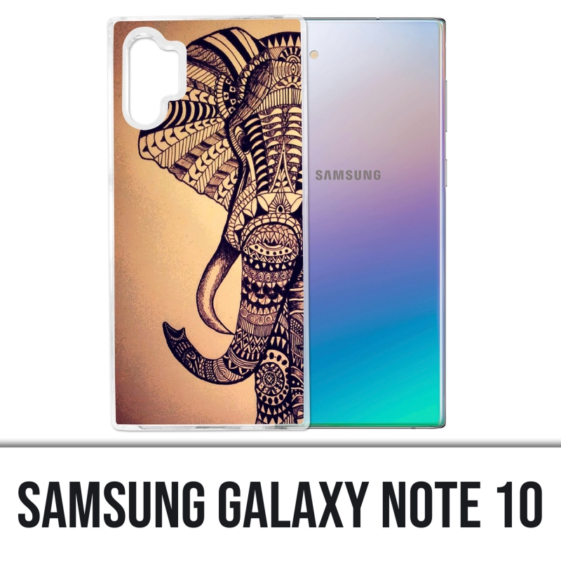 Samsung Galaxy Note 10 Case - Vintage Aztec Elephant
