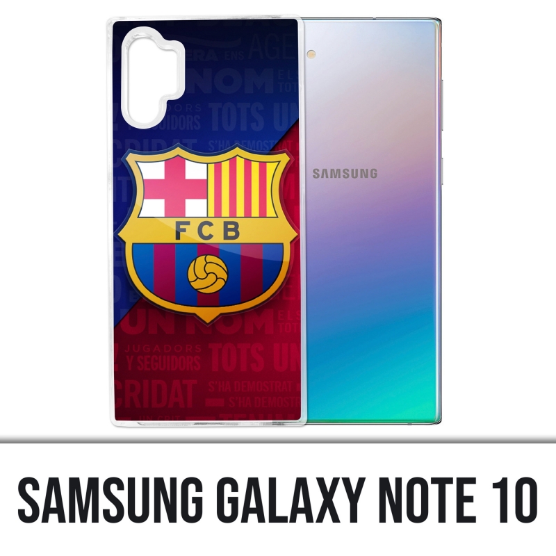 Custodia Samsung Galaxy Note 10 - Football Fc Barcelona Logo