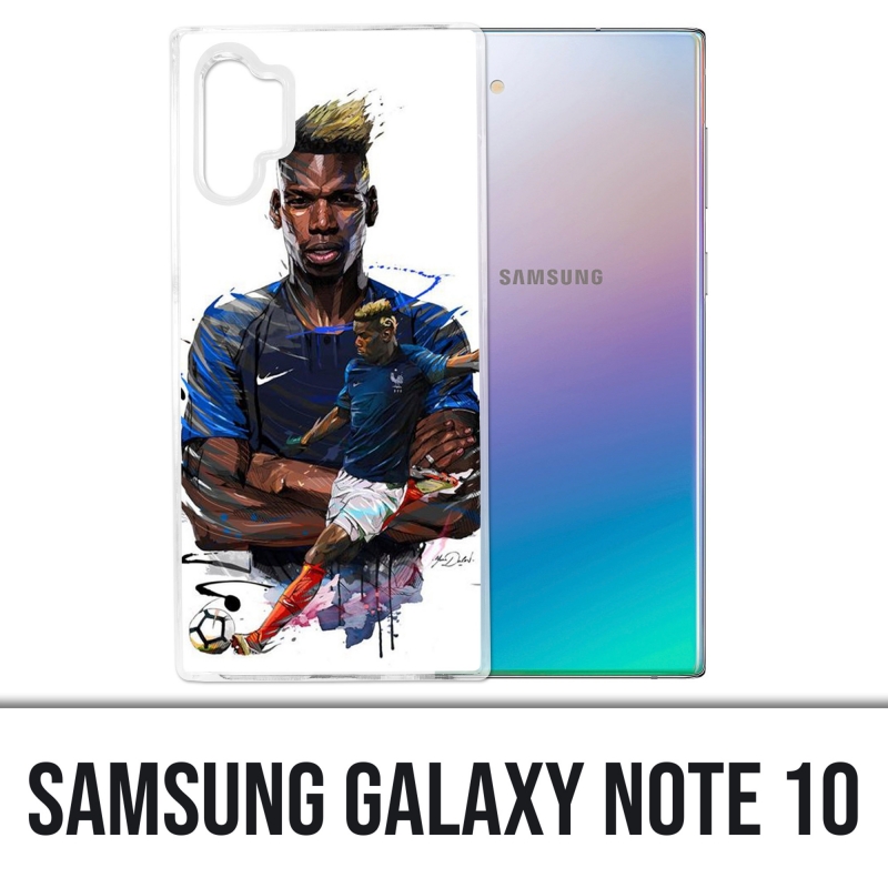 Funda Samsung Galaxy Note 10 - Fútbol Francia Pogba Drawing