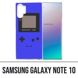 Coque Samsung Galaxy Note 10 - Game Boy Color Bleu