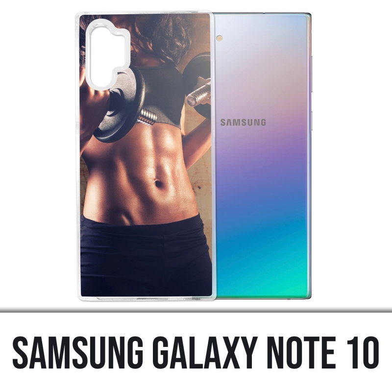 Coque Samsung Galaxy Note 10 - Girl Musculation