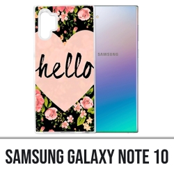 Coque Samsung Galaxy Note 10 - Hello Coeur Rose
