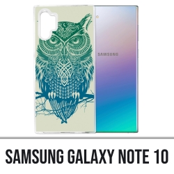 Coque Samsung Galaxy Note 10 - Hibou Abstrait