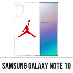 Custodia Samsung Galaxy Note 10 - Jordan Basketball Logo bianca