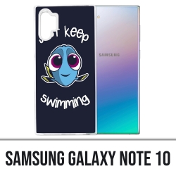 Samsung Galaxy Note 10 case - Just Keep Swimming