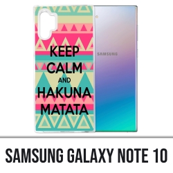Coque Samsung Galaxy Note 10 - Keep Calm Hakuna Mattata