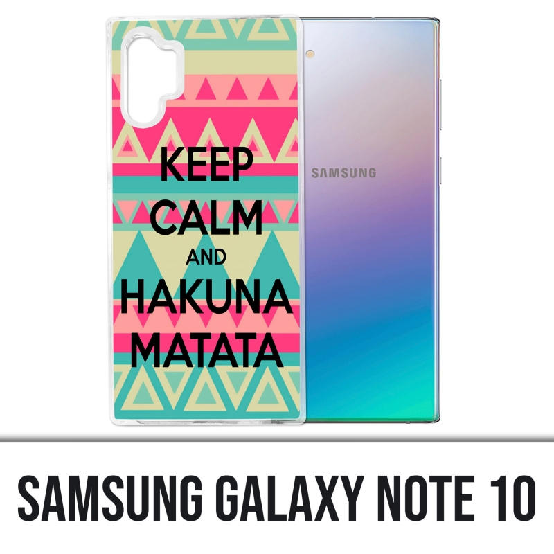 Funda Samsung Galaxy Note 10 - Keep Calm Hakuna Mattata