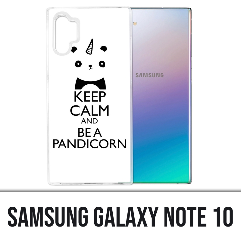 Coque Samsung Galaxy Note 10 - Keep Calm Pandicorn Panda Licorne