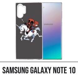 Samsung Galaxy Note 10 case - Unicorn Deadpool Spiderman