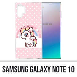 Coque Samsung Galaxy Note 10 - Licorne Kawaii