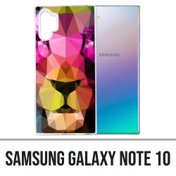 Coque Samsung Galaxy Note 10 - Lion Geometrique
