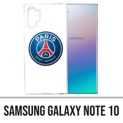 Coque Samsung Galaxy Note 10 - Logo Psg Fond Blanc