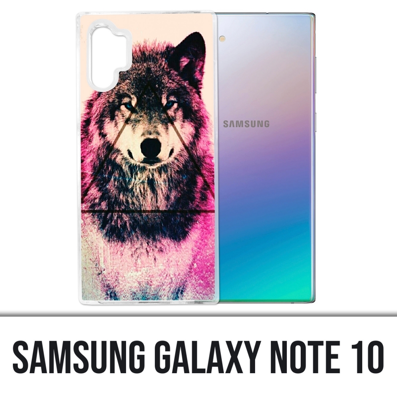 Coque Samsung Galaxy Note 10 - Loup Triangle