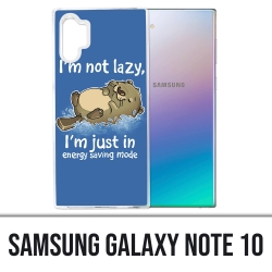 Coque Samsung Galaxy Note 10 - Loutre Not Lazy