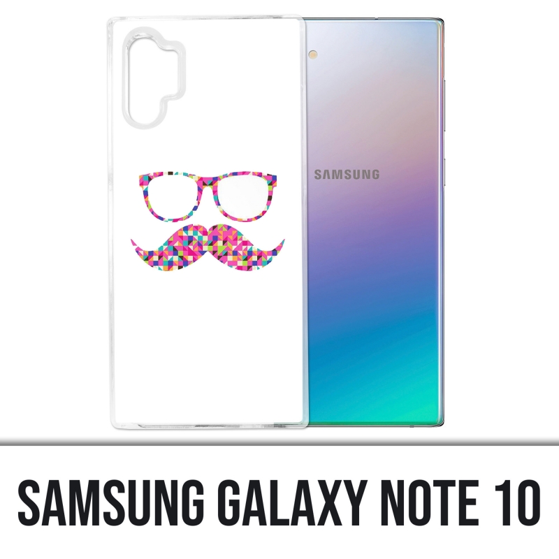 Coque Samsung Galaxy Note 10 - Lunettes Moustache