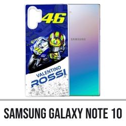 Coque Samsung Galaxy Note 10 - Motogp Rossi Cartoon 2