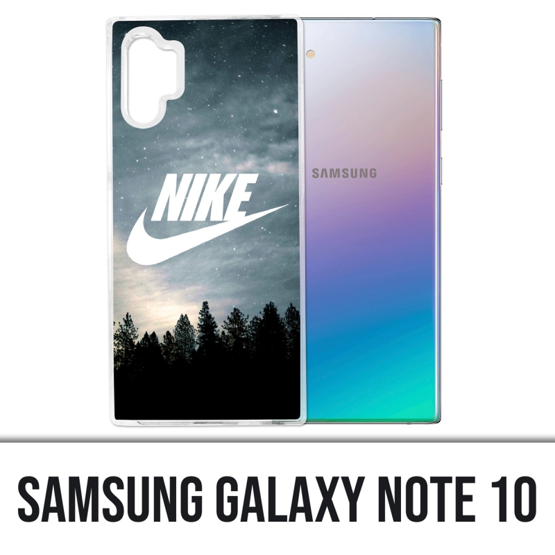 Samsung Galaxy Note 10 Hülle - Nike Logo Wood