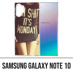 Samsung Galaxy Note 10 case - Oh Shit Monday Girl