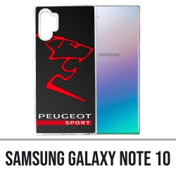 Custodia Samsung Galaxy Note 10 - Logo Peugeot Sport
