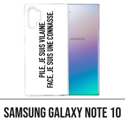 Coque Samsung Galaxy Note 10 - Pile Vilaine Face Connasse