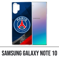 Custodia Samsung Galaxy Note 10 - Logo Psg in metallo cromato