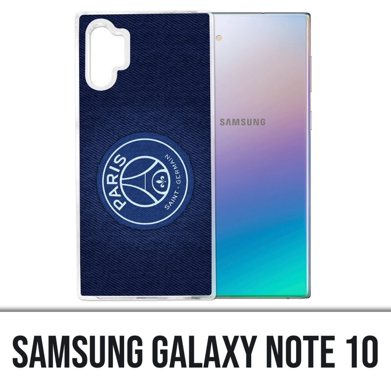 Coque Samsung Galaxy Note 10 - Psg Minimalist Fond Bleu