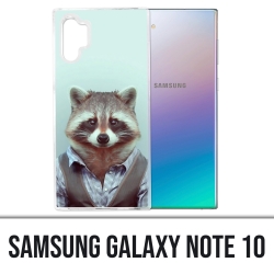 Coque Samsung Galaxy Note 10 - Raton Laveur Costume