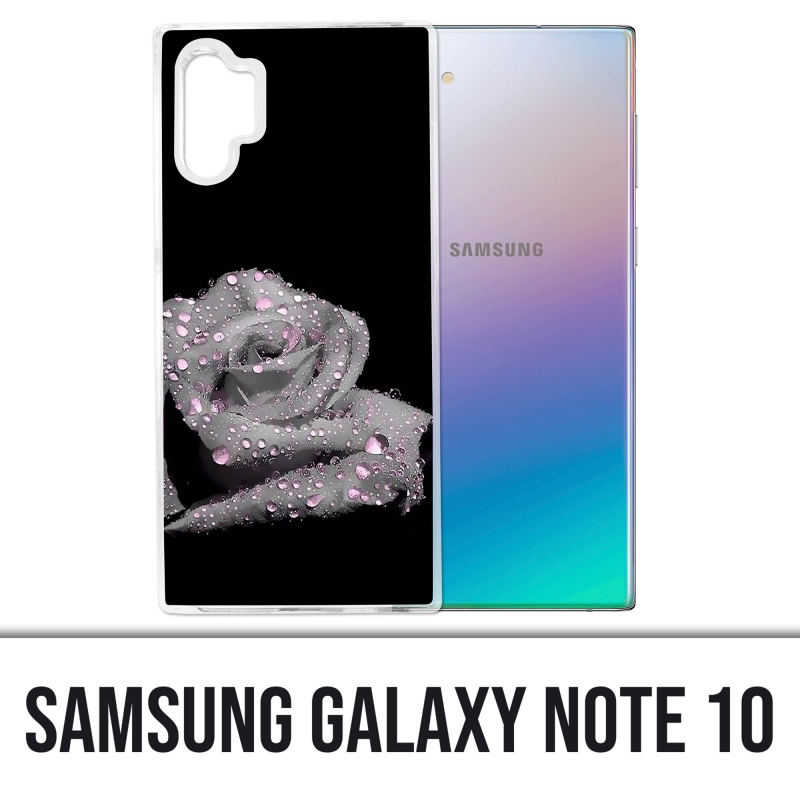 Coque Samsung Galaxy Note 10 - Rose Gouttes