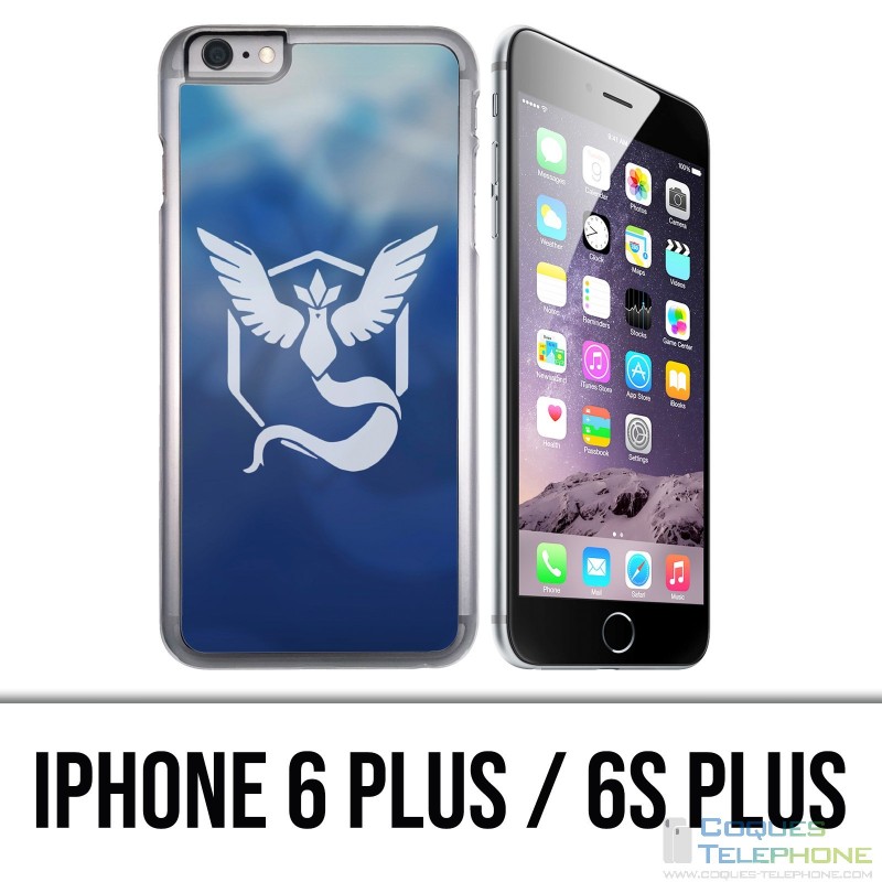 Funda para iPhone 6 Plus / 6S Plus - Pokemon Go Team Azul Grunge