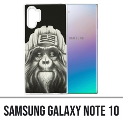Coque Samsung Galaxy Note 10 - Singe Monkey Aviateur