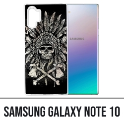Samsung Galaxy Note 10 Case - Schädelkopf Federn