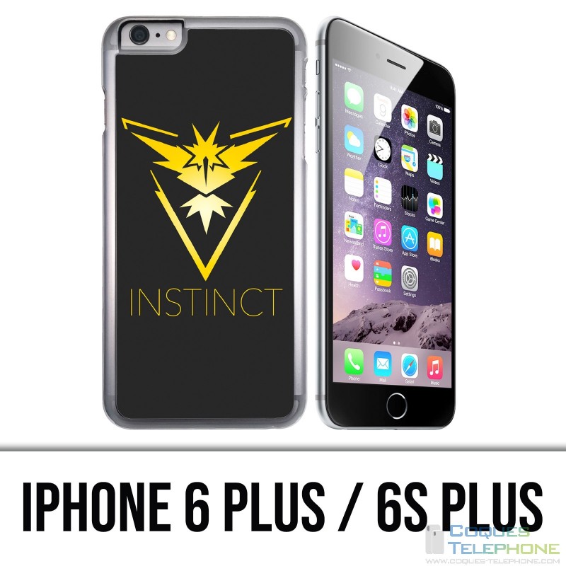 IPhone 6 Plus / 6S Plus Case - Pokemon Go Team Yellow Grunge