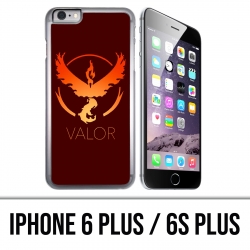 Funda para iPhone 6 Plus / 6S Plus - Pokemon Go Team Rojo Grunge