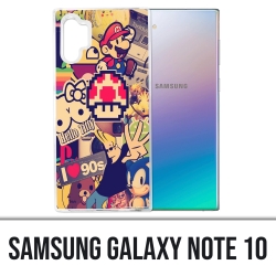 Custodia Samsung Galaxy Note 10 - Adesivi vintage anni '90