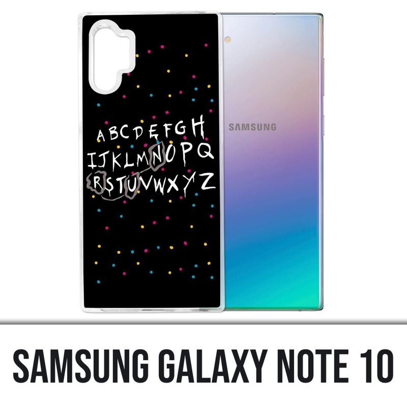Samsung Galaxy Note 10 case - Stranger Things Alphabet