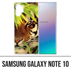 Coque Samsung Galaxy Note 10 - Tigre Feuilles