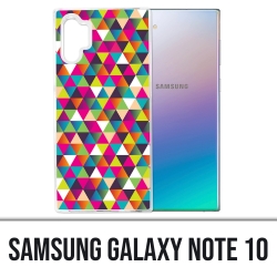 Samsung Galaxy Note 10 Hülle - Mehrfarbiges Dreieck