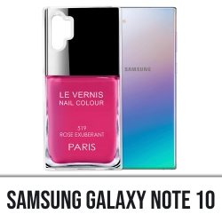 Coque Samsung Galaxy Note 10 - Vernis Paris Rose