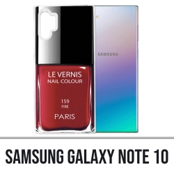 Coque Samsung Galaxy Note 10 - Vernis Paris Rouge
