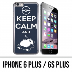 Coque iPhone 6 PLUS / 6S PLUS - Pokémon Ronflex Keep Calm