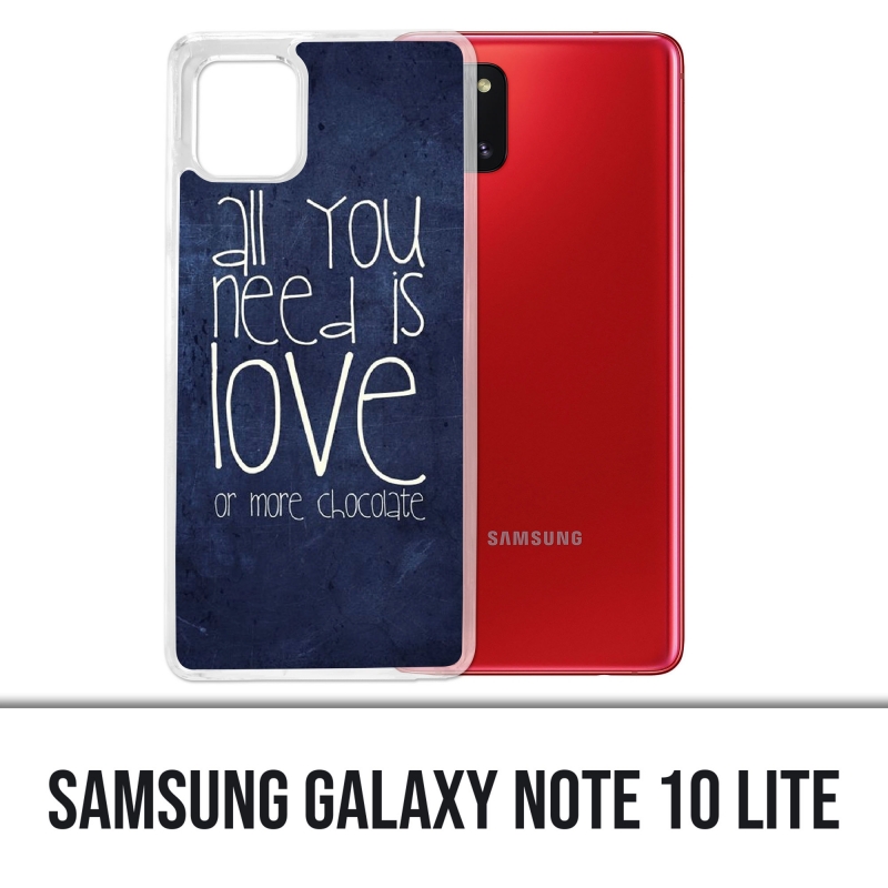 Samsung Galaxy Note 10 Lite Case - All You Need Is Chocolate