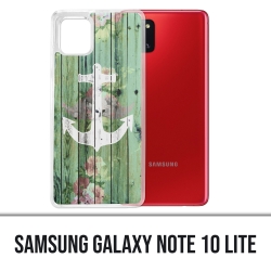 Coque Samsung Galaxy Note 10 Lite - Ancre Marine Bois