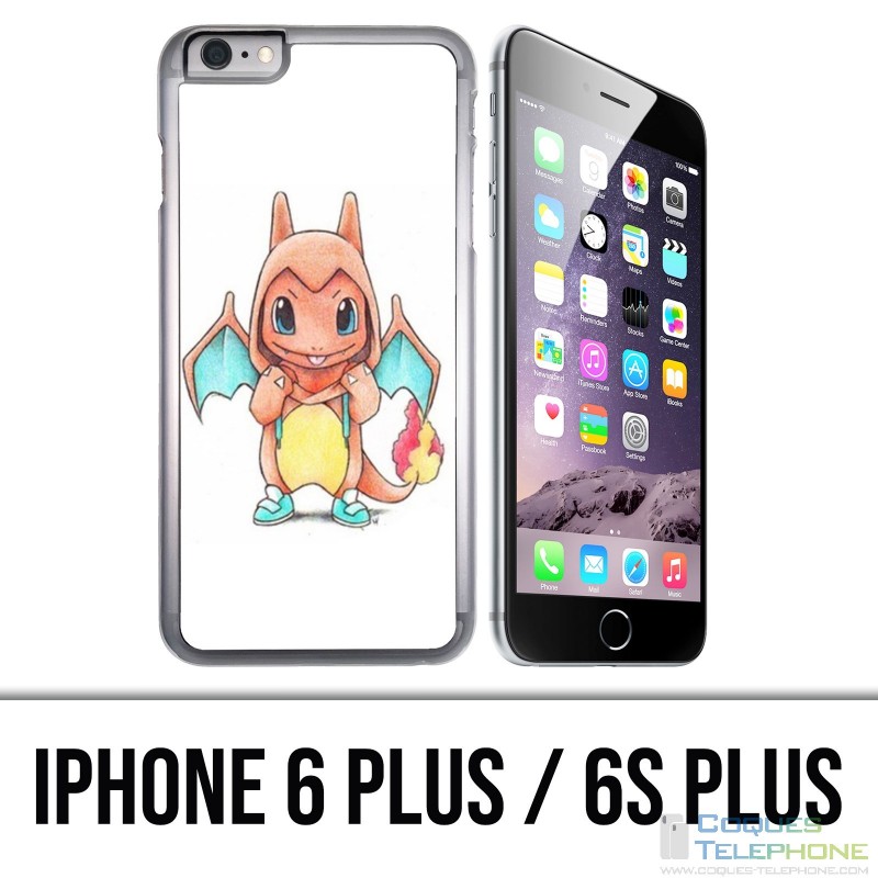 Custodia per iPhone 6 Plus / 6S Plus - Baby Pokémon Salameche
