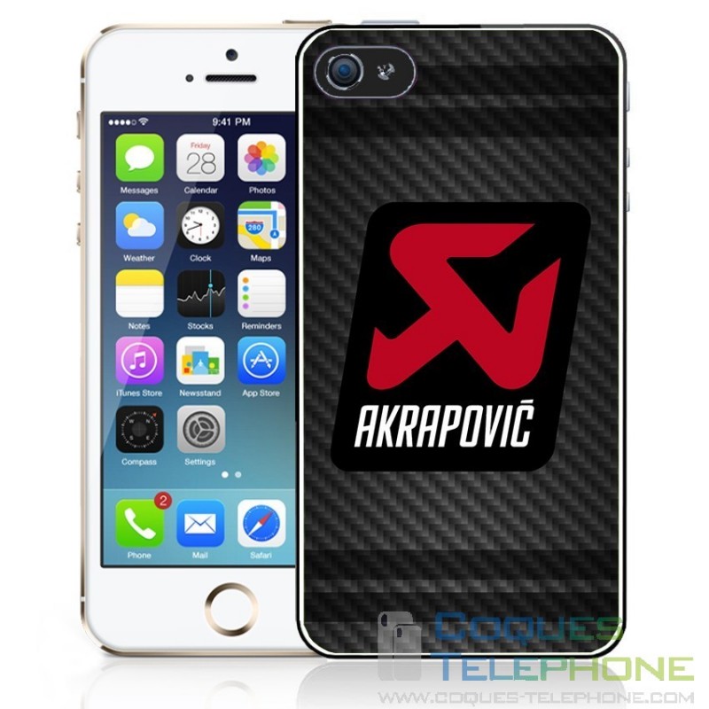 Coque téléphone Akrapovic Carbone - Logo