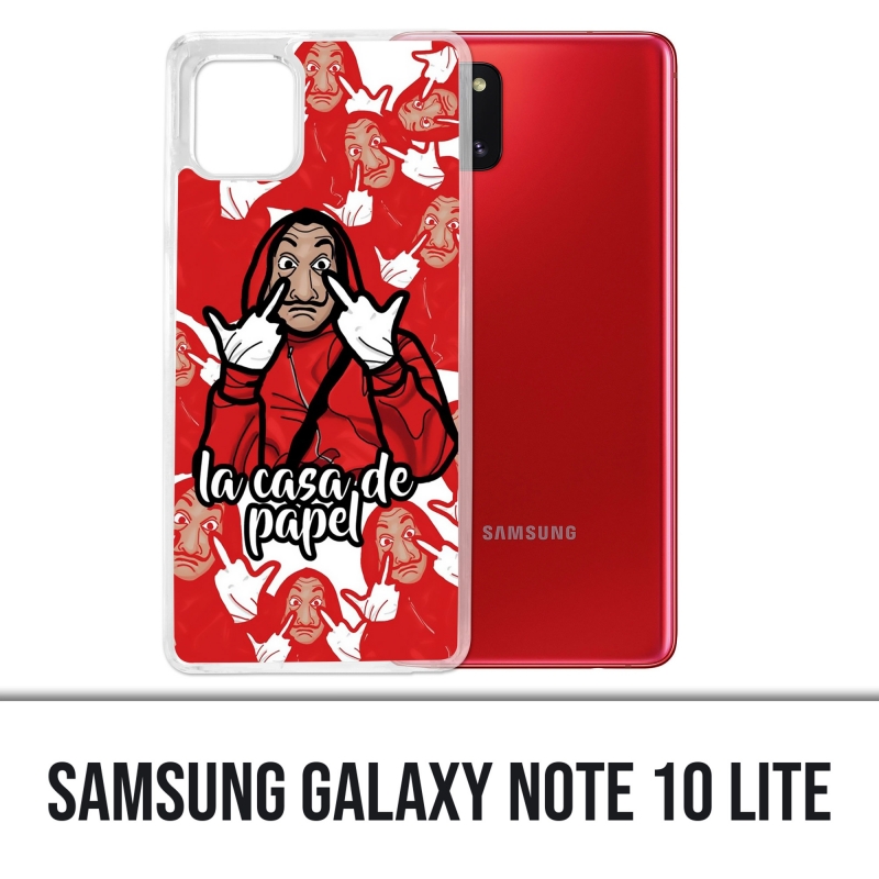 Funda Samsung Galaxy Note 10 Lite - Dibujos animados de Casa De Papel
