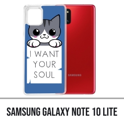 Samsung Galaxy Note 10 Lite Case - Chat Ich will deine Seele