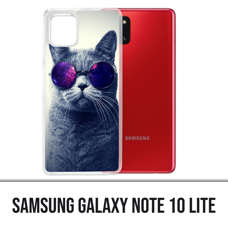 Funda Samsung Galaxy Note 10 Lite - Gafas Cat Galaxy